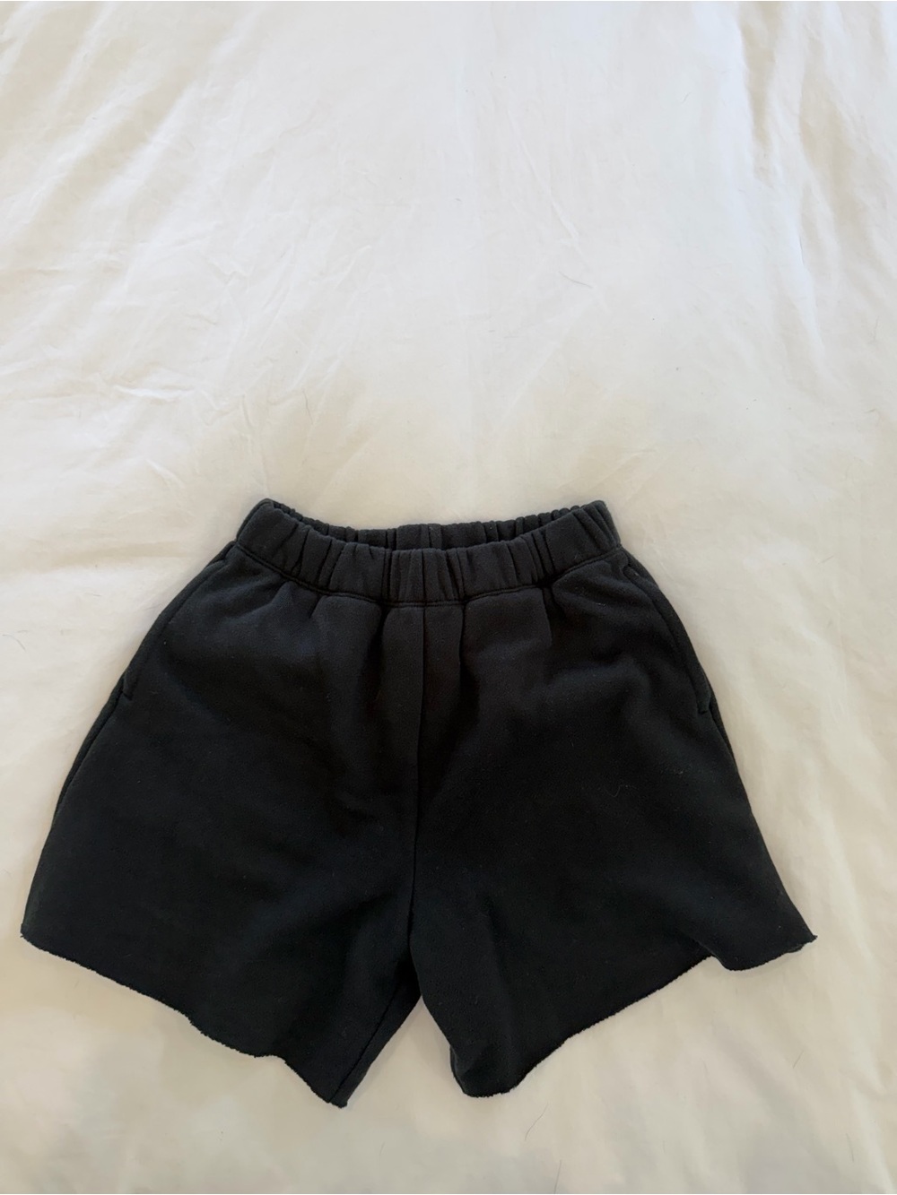 aerie Black Elastic Waist Knit Shorts - Never Worn